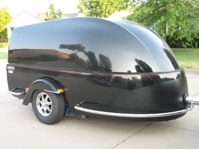 Enclosed 2 Bike Black Trailer - Image 1 of 1