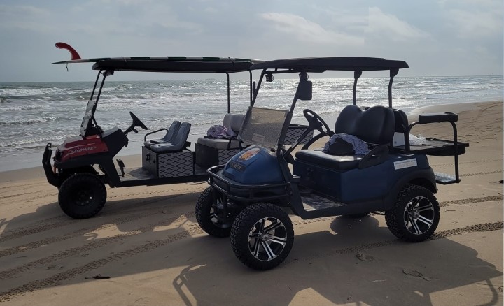 2 Golf carts for trip