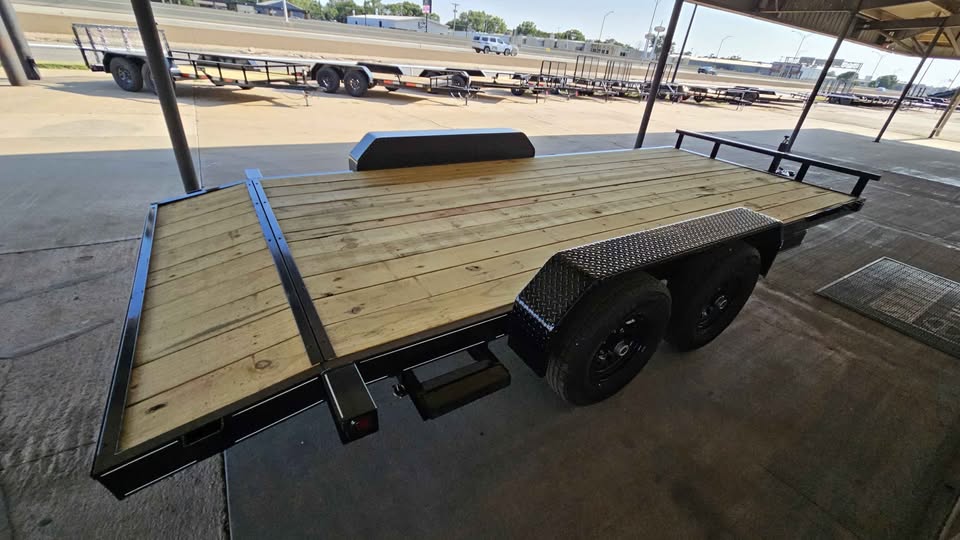 83&quot;x18ft Wood-Floor Car Hauler 7K GVWR - Rent Today, Tow Today - Image 1 of 1