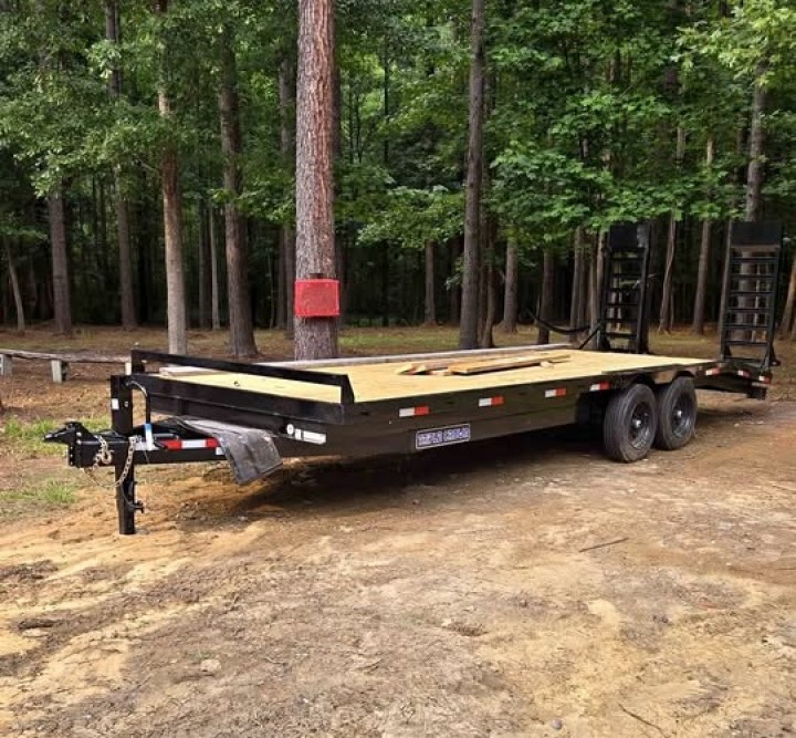 Triple Crown 16' Flatbed Trailer - Perfect for Small Hauls