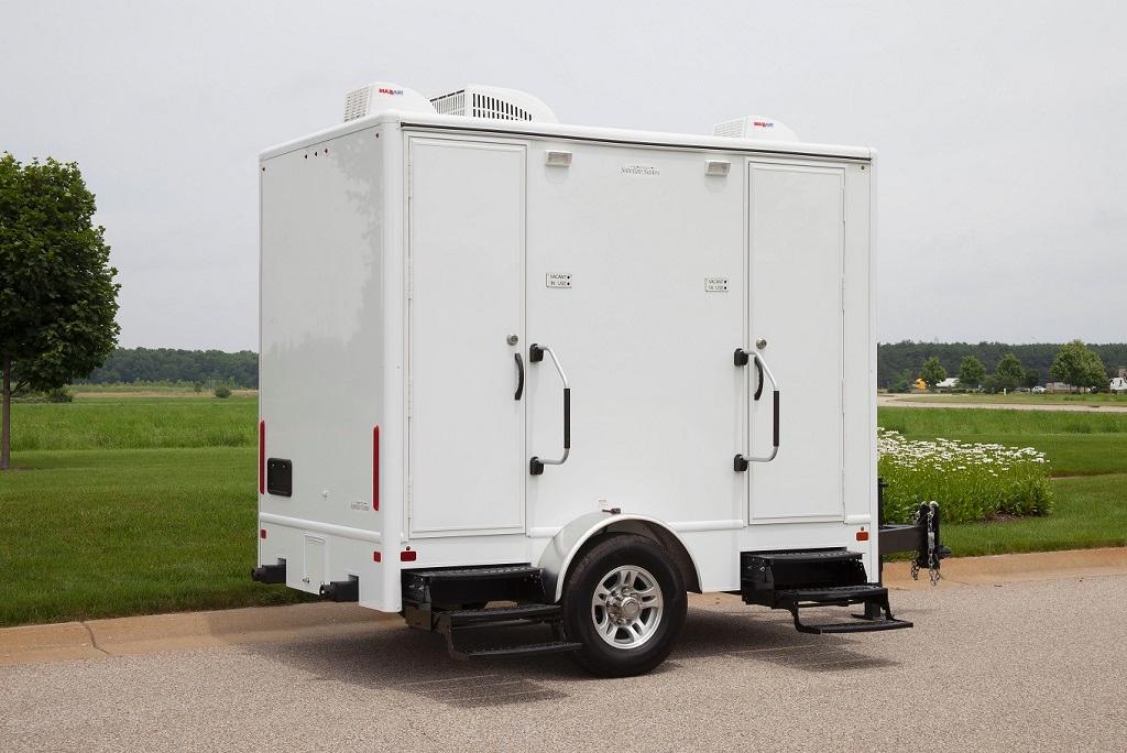 Two-Station Restroom Trailer - Danbury Festival Special, Wedding-Ready - Image 1 of 1