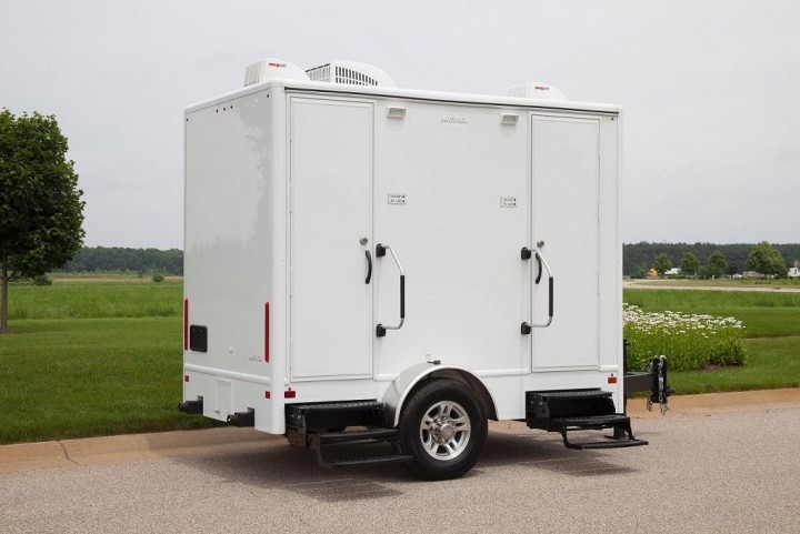 Two-Station Restroom Trailer - Danbury Festival Special, Wedding-Ready