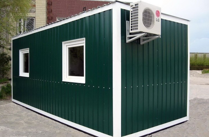 10 m2 cabin with air conditioning - comfort in the summer for workers and security guards!